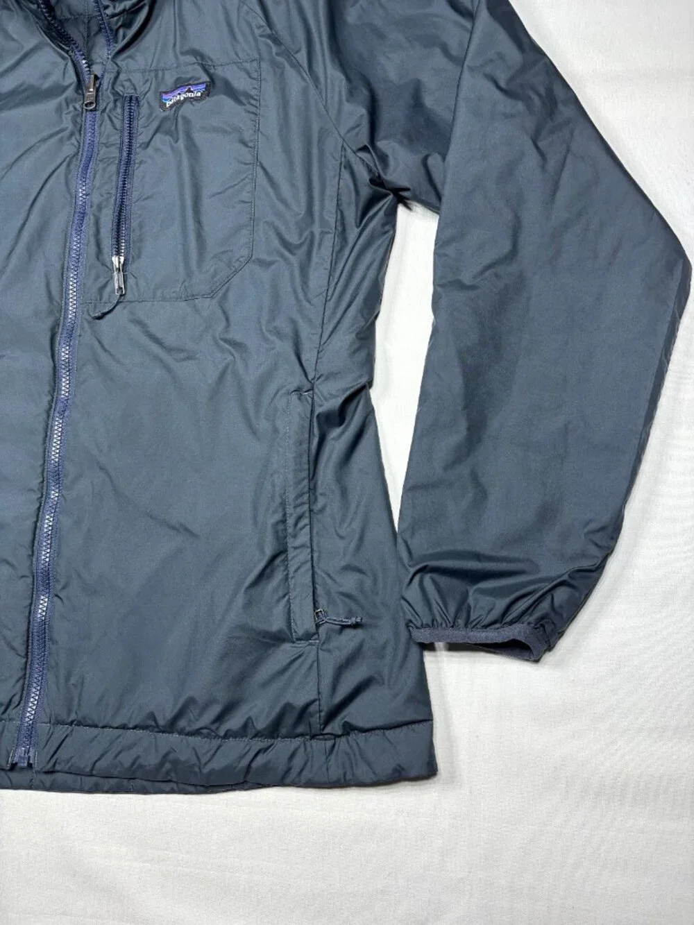 Patagonia Snowbelle Insulated Reversible Puffer Jacket Liner Blue Womens Med